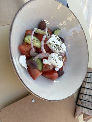 One of the beautiful, fresh salads we had each evening!  at GOJI Vegan Hotel in Rhodes