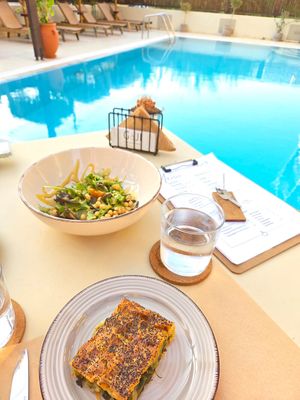 Erster Gang am Abend at GOJI Vegan Hotel in Rhodes