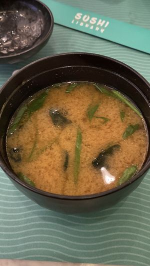Miso Soup  at Sushi Library in Riyadh