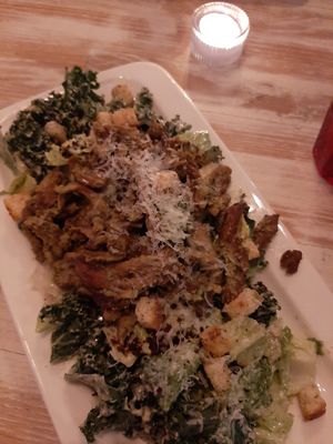 Pesto chkin' ceaser salad at MeeT on Blanshard in Victoria