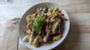 Breakfast Poutine at MeeT on Blanshard in Victoria