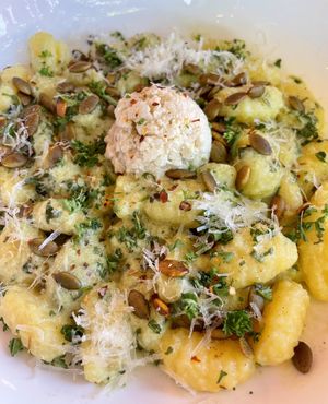 Whipped feta gnocchi   at MeeT on Blanshard in Victoria