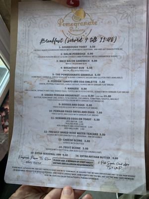   at Pomegranate Persian Tea Room in Great Ayton