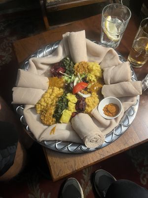 Veggie sampler for 2  at Madam Taitou in Cape Town