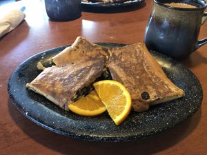 Black Bean and Avocado Savory Crepe at Greenhouse Effect Coffee in Salt Lake City