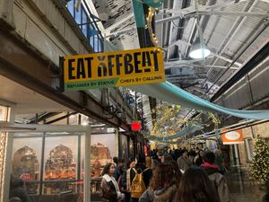 Front, inside Chelsea Market at Eat Offbeat in New York City