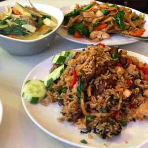 The Special Fried Rice at Green Palace Thai at Green Palace Thai Vegetarian in Cabramatta