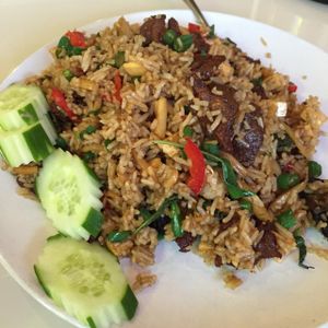 fried rice at Green Palace Thai Vegetarian in Cabramatta