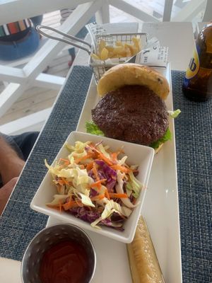 Beyond burger, fries and coleslaw. at Arthur's Restaurant & Bar in Dieppe Bay Town