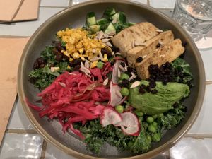 Superfood salad - could’ve done with dressing!  at Salty's in Bondi Beach