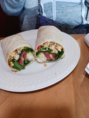 Fruitive's breakfast wrap was amazing! at Fruitive in Virginia Beach