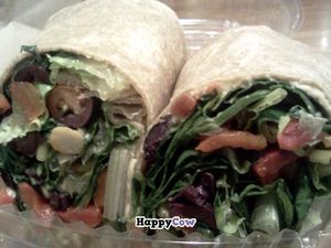 Mediterranean wrap! it was so good I bought two! at Fruitive in Virginia Beach