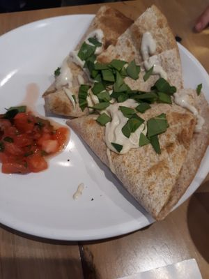 Kids quesadilla at Fruitive in Virginia Beach