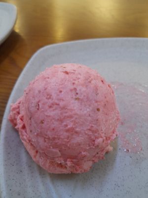 Strawberry vegan icecream at Thanh Glado in Ho Chi Minh City