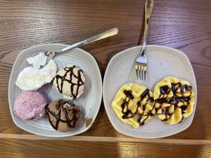 Selection of ice cream   at Thanh Glado in Ho Chi Minh City