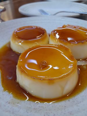 Free vegan flans at Thanh Glado in Ho Chi Minh City