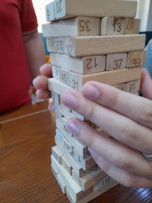 Play some Jenga at Thanh Glado in Ho Chi Minh City