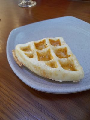 Vegan waffle at Thanh Glado in Ho Chi Minh City