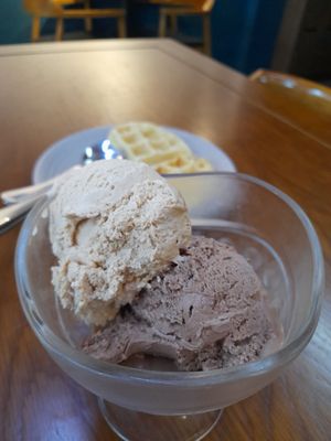 Caramel and coffee icecream at Thanh Glado in Ho Chi Minh City