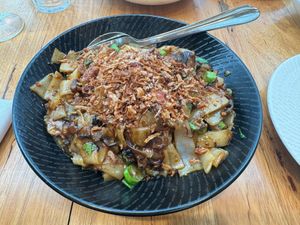 Mushroom stir fry   at Little Pearl in Manly