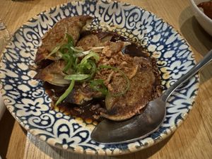 Vegan dumplings   at Little Pearl in Manly