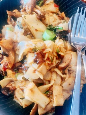 XO Mushroom & Hor Fun Noodles  at Little Pearl in Manly