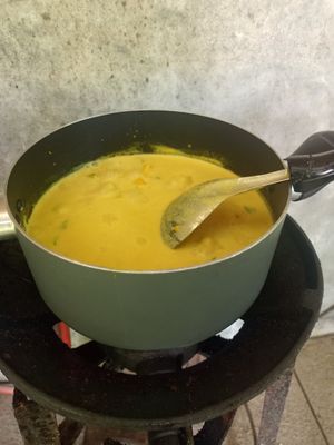 Green curry at Supranee Vegetarian Food in Koh Phayam