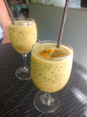 Special Passion fruit juice at Supranee Vegetarian Food in Koh Phayam