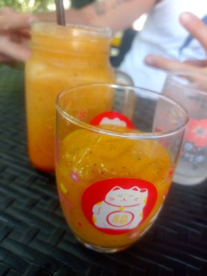 Cold Mango Passionsfruit Juice at Supranee Vegetarian Food in Koh Phayam