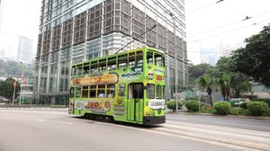 Woodlands - 4 feet Dosa - Tram advertisement at Woodlands - Wan Chai in Hong Kong Island