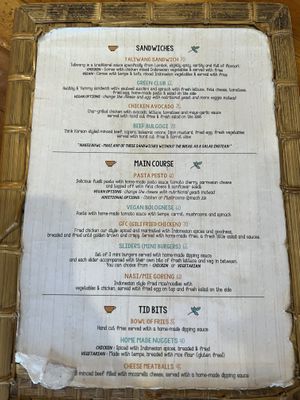 Menu April 2024  at Coffee & Thyme in 