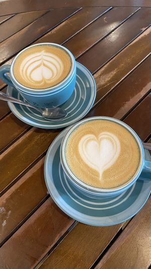 Oat latte (45 IDR)  at Coffee & Thyme in 