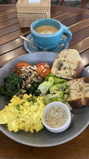 Vegan scramble (45 IDR)  at Coffee & Thyme in 