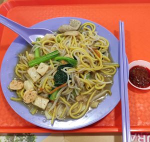 Hokkien Noodle (eggless versionl #Veganuary at SHU Vegetarian 蔬方斋 - Queenstown in Central Singapore