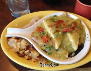 Vegan Santa Fe Juevos at Blue Sky Cafe in Lakewood