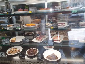 Large choice of cakes at Paradise Food in Belgrade