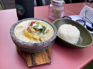 Green curry with tofu  at Ton Mai Thai Kitchen in Vienna