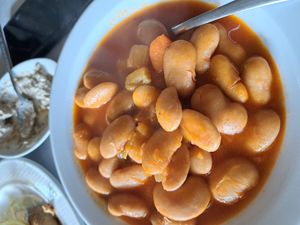 Gigantes beans at Ais Giwrkis Kakopetria in Kakopetria