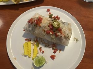 Burrito with vegan meat  #Veganuary at La Casita in Chiang Mai
