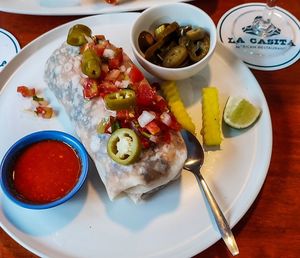 Vegan Chorizo Burrito at La Casita in Chiang Mai