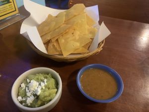 Chips, salsa and guacamole   at La Casita in Chiang Mai