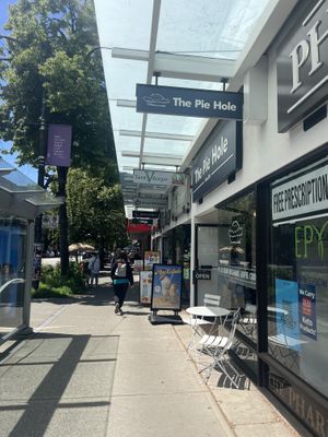 Tera V beside the pie hole  at Tera V Burger in Vancouver