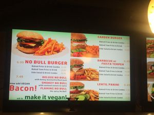 Menu Screen #1 at Tera V Burger in Vancouver