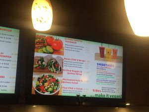 Menu Screen #2 at Tera V Burger in Vancouver