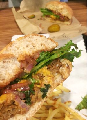 No Bull Burger at Tera V Burger in Vancouver