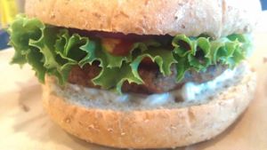 No Bull Burger at Tera V Burger in Vancouver