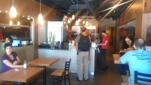 Inside restaurant at Tera V Burger in Vancouver