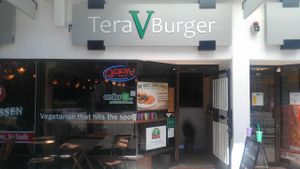 Outside Tera V Burger at Tera V Burger in Vancouver