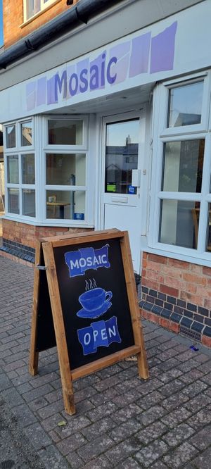 Outside at No Meating Place in Rugby