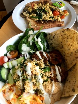 Mediterranean salad at No Meating Place in Rugby